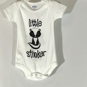***SIMPLY ADORABLE LITTLE STINKER ONESIE 3-6 MONTHS***